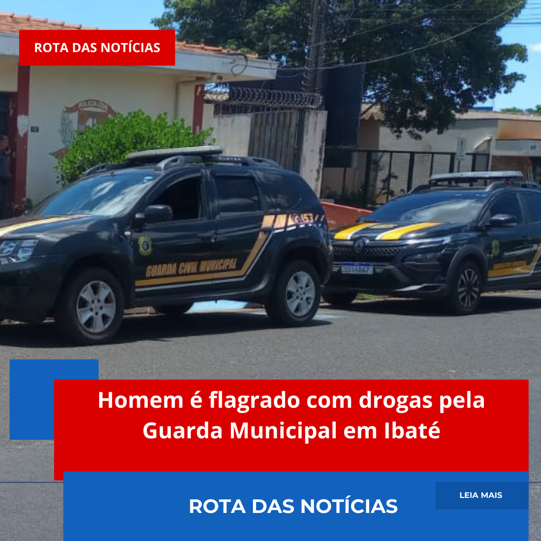 Homem é flagrado com drogas pela Guarda Municipal em Ibaté