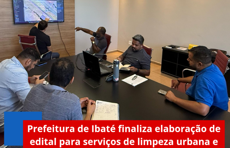 Prefeitura de Ibaté finaliza elaboração de edital para serviços de limpeza urbana e roçada