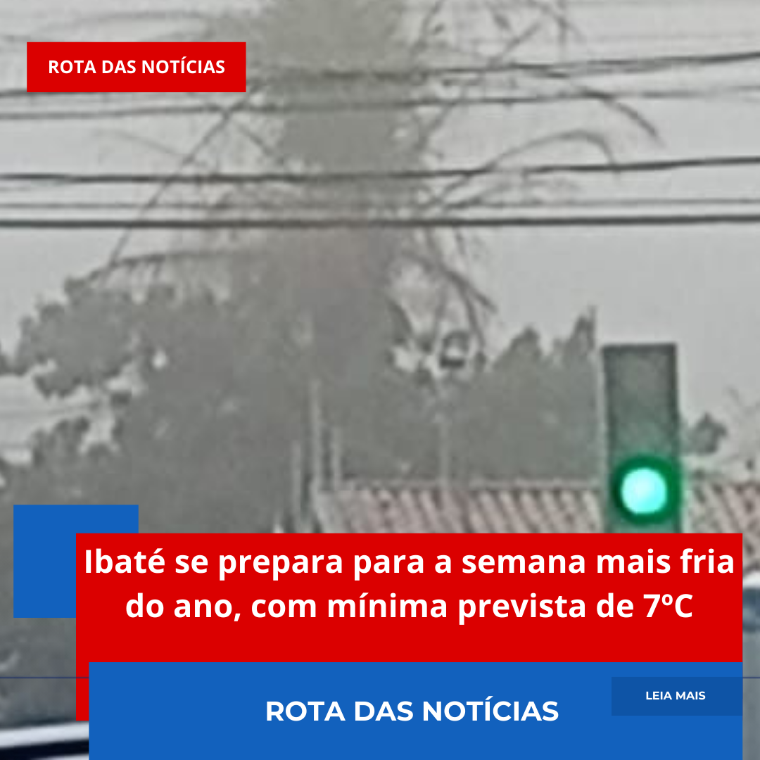Ibaté se prepara para a semana mais fria do ano, com mínima prevista de 7ºC