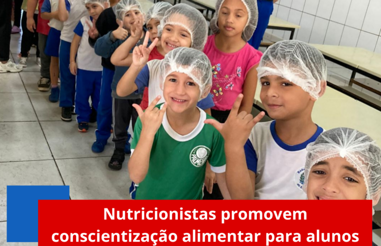 Nutricionistas promovem conscientização alimentar para alunos da Rede Municipal de Ibaté
