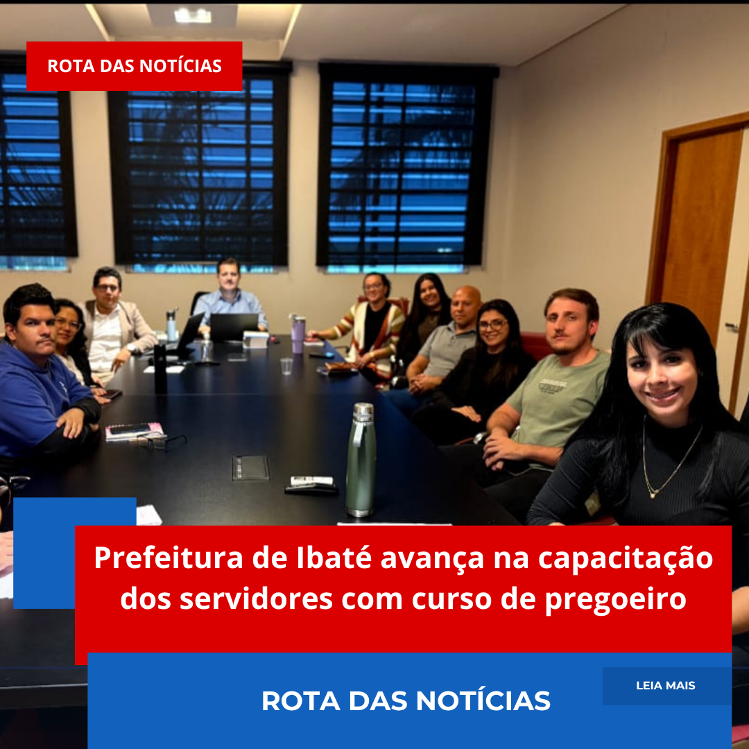 Prefeitura de Ibaté avança na capacitação dos servidores com curso de pregoeiro