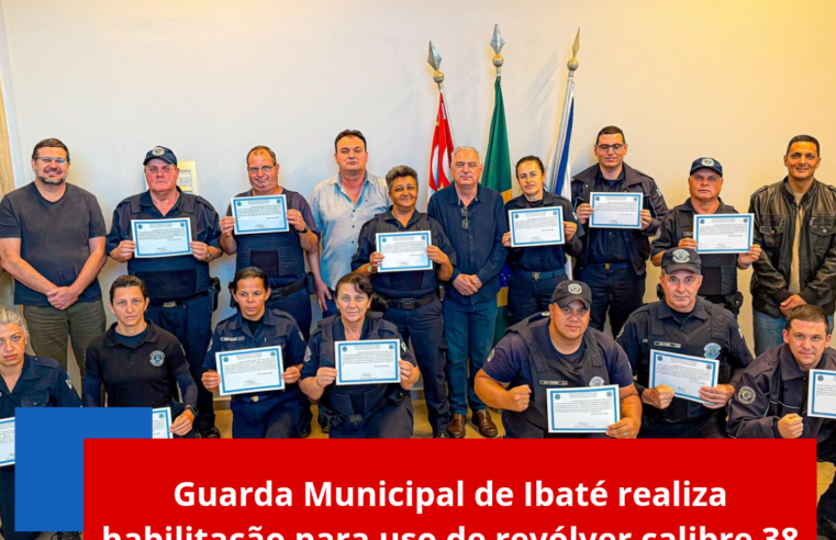 Guarda Municipal de Ibaté realiza habilitação para uso de revólver calibre 38