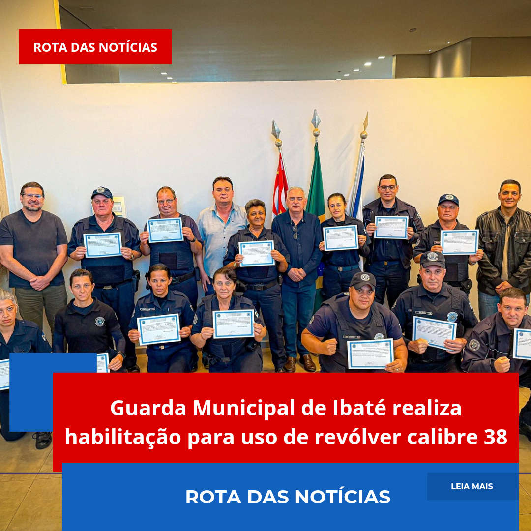 Guarda Municipal de Ibaté realiza habilitação para uso de revólver calibre 38