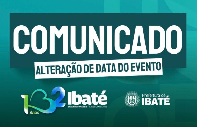 Evento para às crianças em comemoração dos 132 anos de Ibaté é transferido para sábado devido ao mau tempo