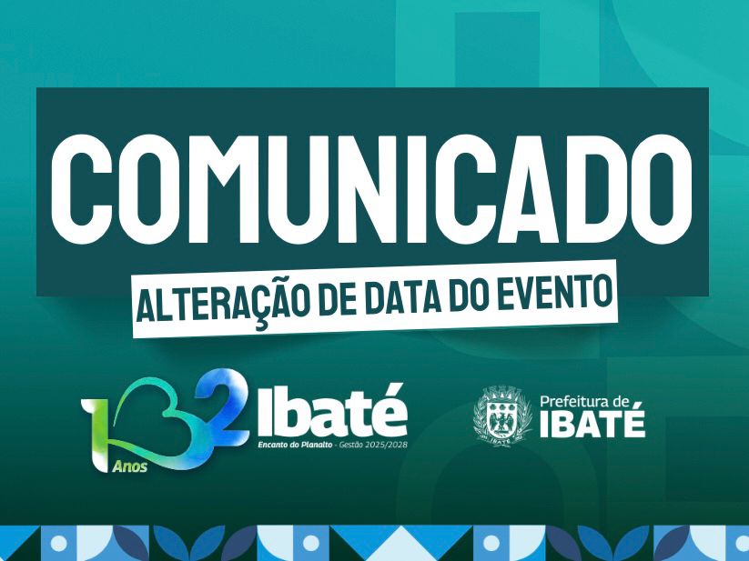 Evento para às crianças em comemoração dos 132 anos de Ibaté é transferido para sábado devido ao mau tempo