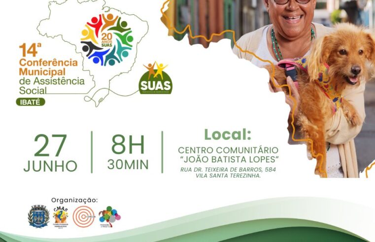 Secretaria de Assistência Social e CRAS de Ibaté não terão atendimento na manhã desta sexta-feira devido à realização da Conferência Municipal