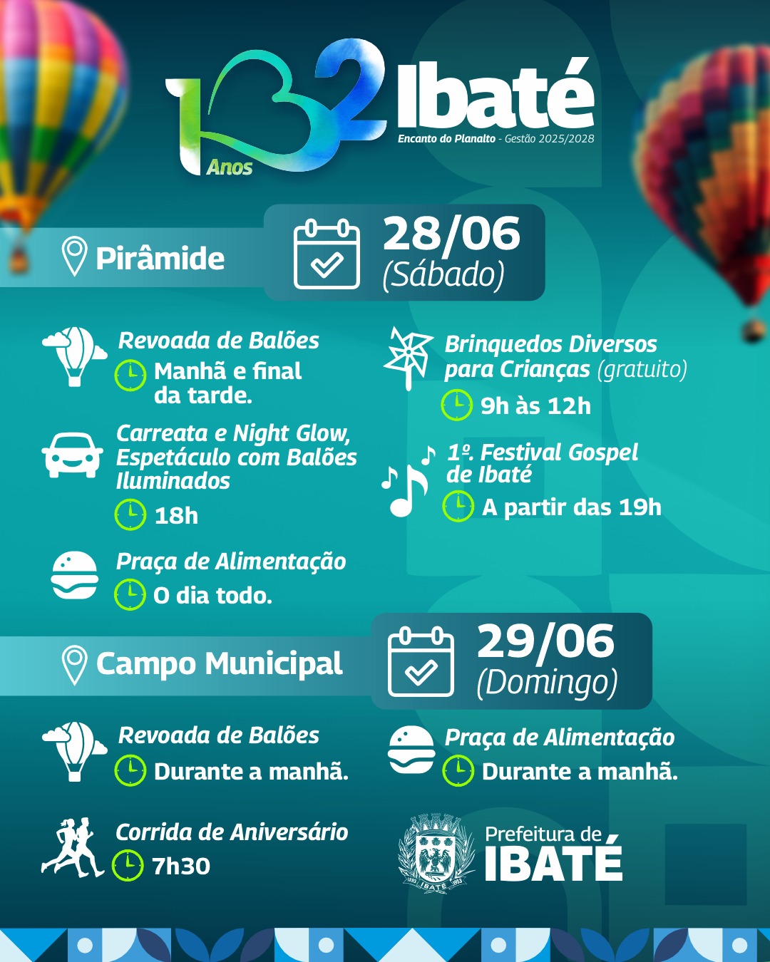 Night Glow e Festival Gospel prometem uma noite de sábado mais que especial em Ibaté