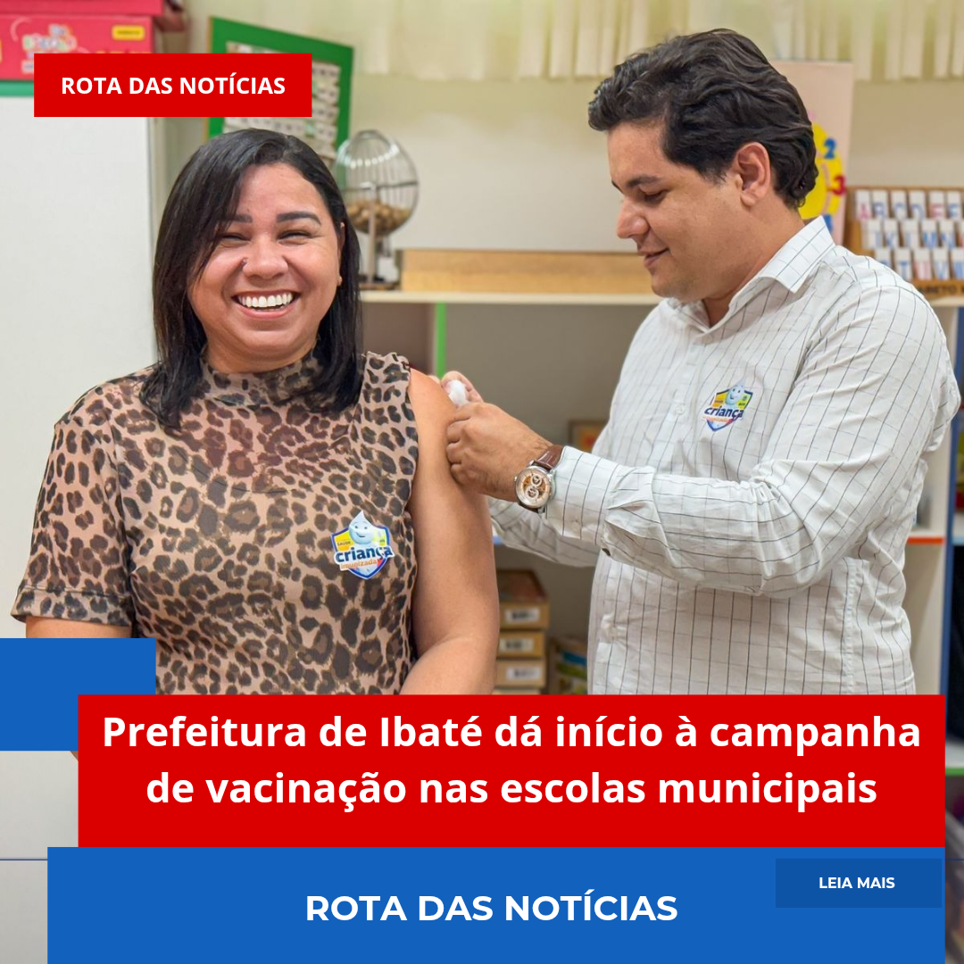 Prefeitura de Ibaté dá início à campanha de vacinação nas escolas municipais