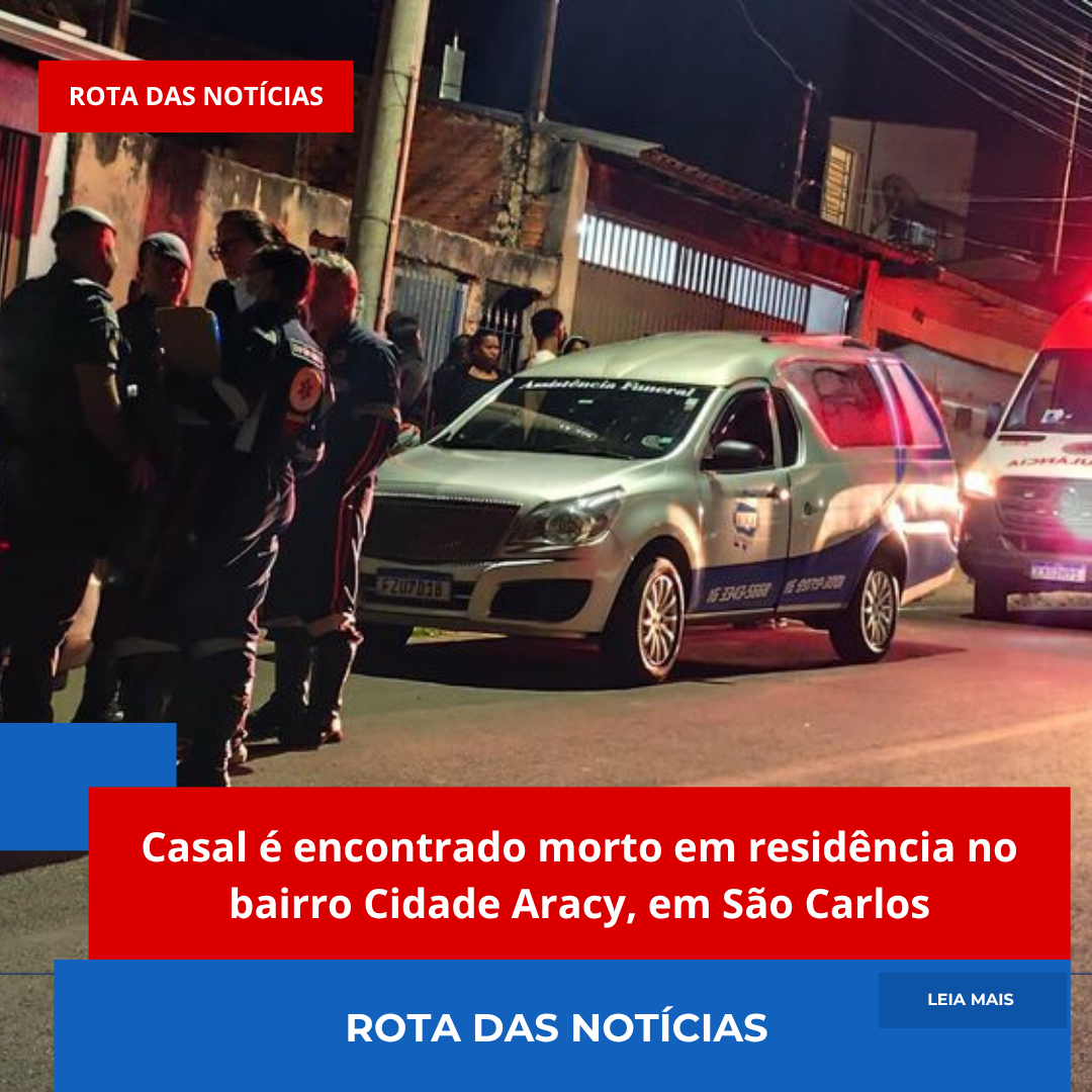 Casal é encontrado morto em residência no bairro Cidade Aracy, em São Carlos