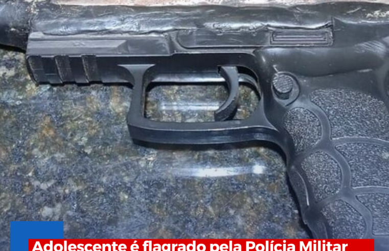 Adolescente é flagrado pela Polícia Militar com arma caseira em Ibaté