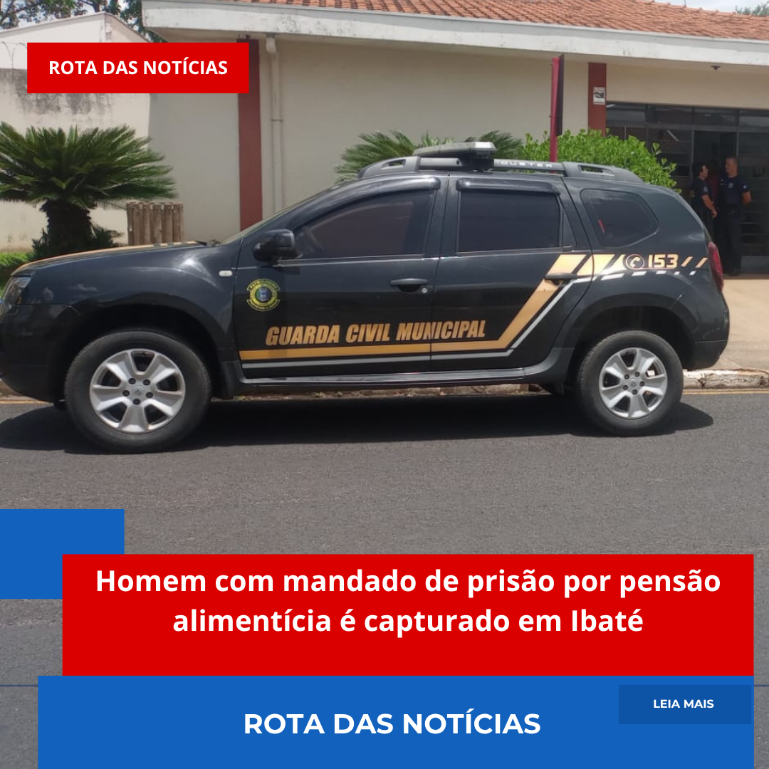 Homem com mandado de prisão por pensão alimentícia é capturado em Ibaté