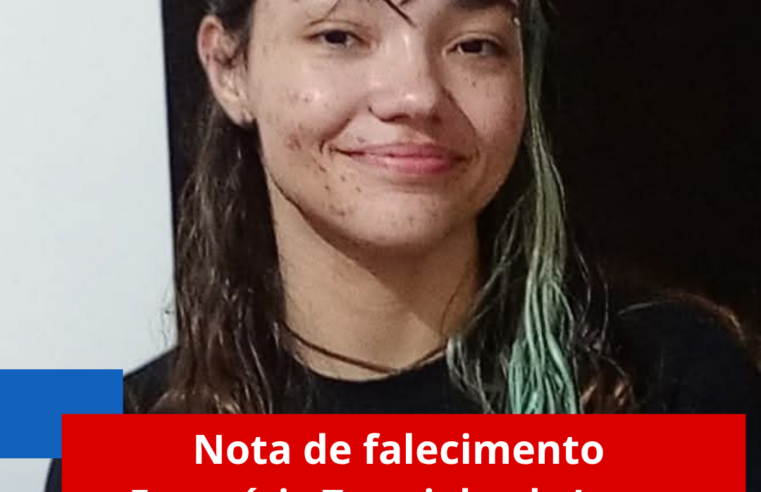 Nota de falecimento Funerária Terezinha de Jesus