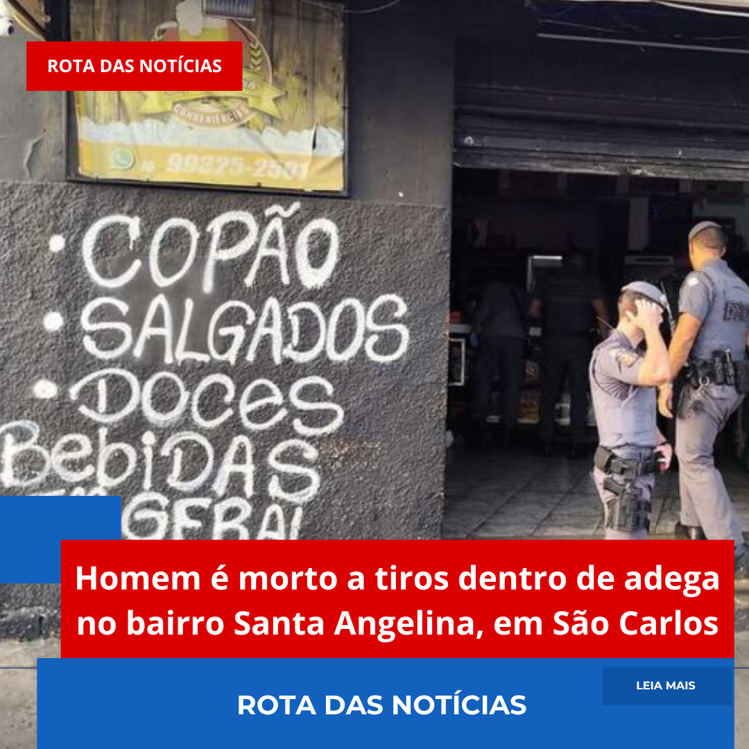 Homem é morto a tiros dentro de adega no bairro Santa Angelina, em São Carlos