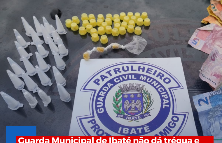 Guarda Municipal de Ibaté não dá trégua e apreende mais drogas e dinheiro na Benedito Barreto