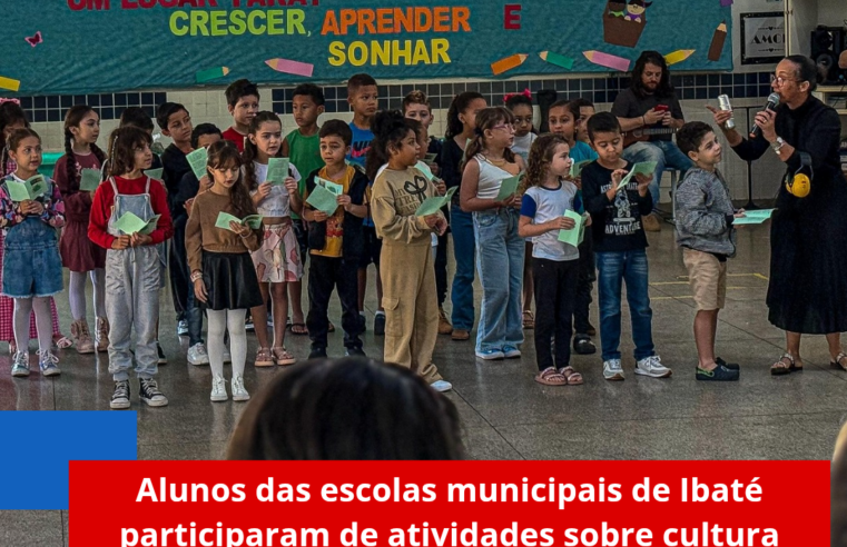 Alunos das escolas municipais de Ibaté participaram de atividades sobre cultura africana e meio ambiente no sábado letivo