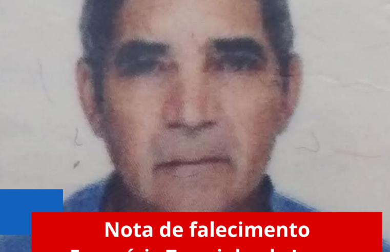 Nota de falecimento Funerária Terezinha de Jesus