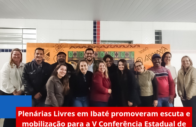 Plenárias Livres em Ibaté promoveram escuta e mobilização para a V Conferência Estadual de Promoção da Igualdade Racial
