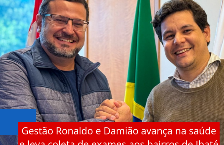 Gestão Ronaldo e Damião avança na saúde e leva coleta de exames aos bairros de Ibaté