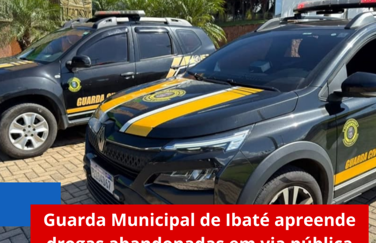 Guarda Municipal de Ibaté apreende drogas abandonadas em via pública