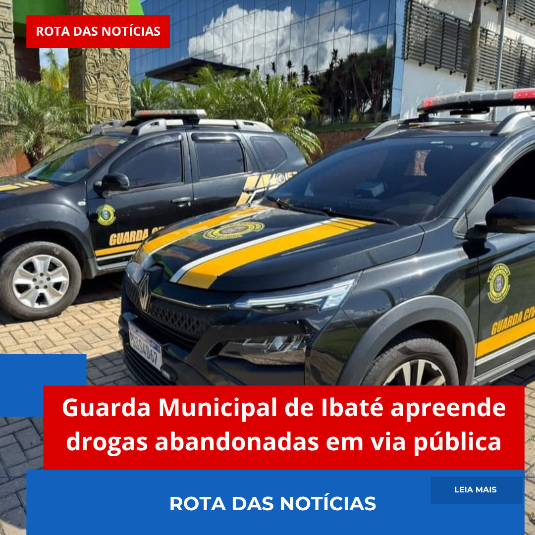 Guarda Municipal de Ibaté apreende drogas abandonadas em via pública