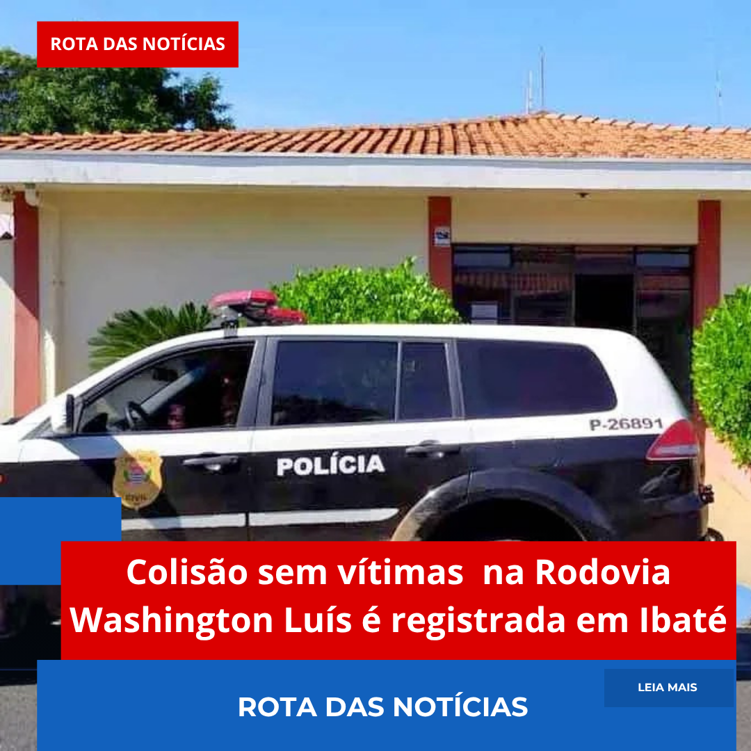 Colisão sem vítimas na Rodovia Washington Luís é registrada em Ibaté