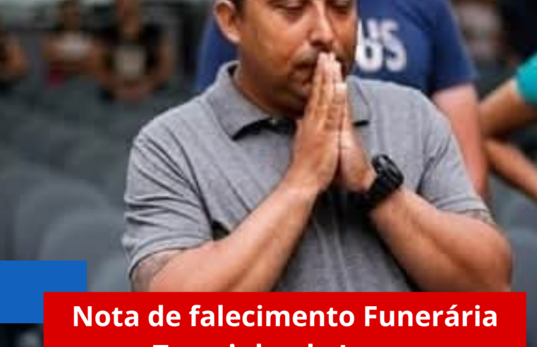 Nota de falecimento Funerária Terezinha de Jesus