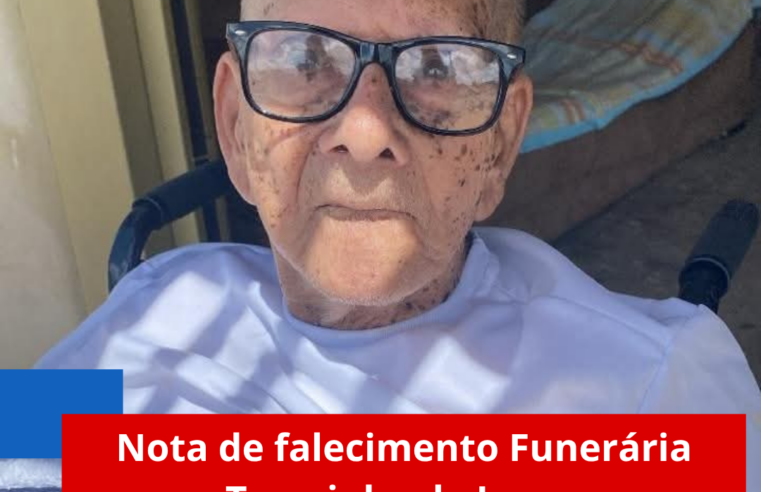 Nota de falecimento Funerária Terezinha de Jesus