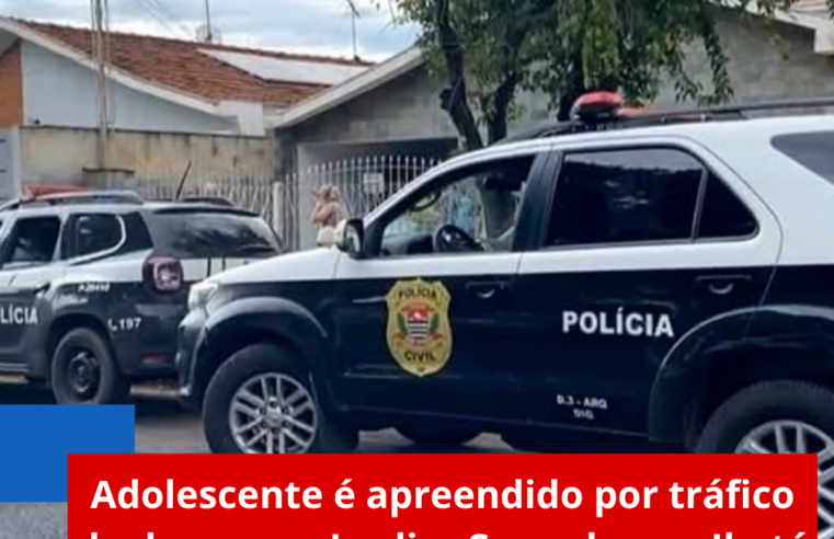 Adolescente é apreendido por tráfico de drogas no Jardim Cruzado em Ibaté