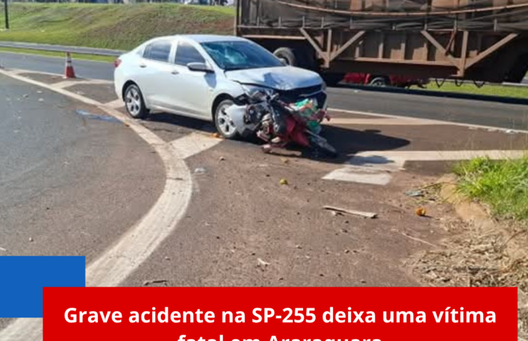 Grave acidente na SP-255 deixa uma vítima fatal em Araraquara