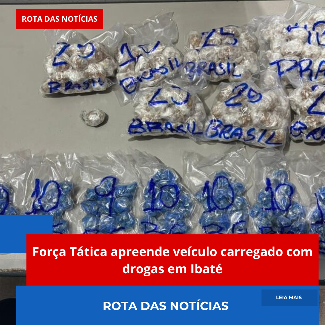 Força Tática apreende veículo carregado com drogas em Ibaté