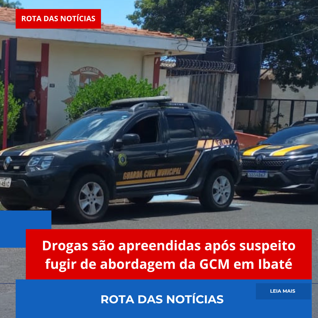 Drogas são apreendidas após suspeito fugir de abordagem da GCM em Ibaté