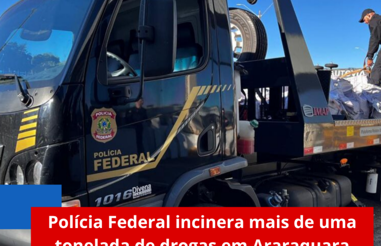 Polícia Federal incinera mais de uma tonelada de drogas em Araraquara