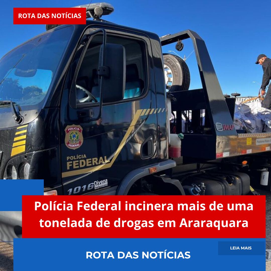 Polícia Federal incinera mais de uma tonelada de drogas em Araraquara