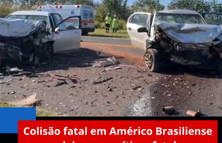 Colisão fatal em Américo Brasiliense deixa uma vítima fatal