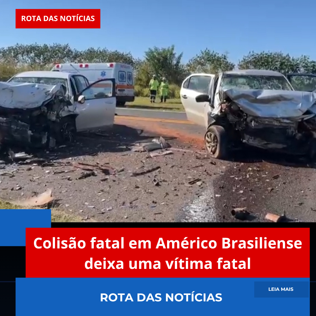 Colisão fatal em Américo Brasiliense deixa uma vítima fatal