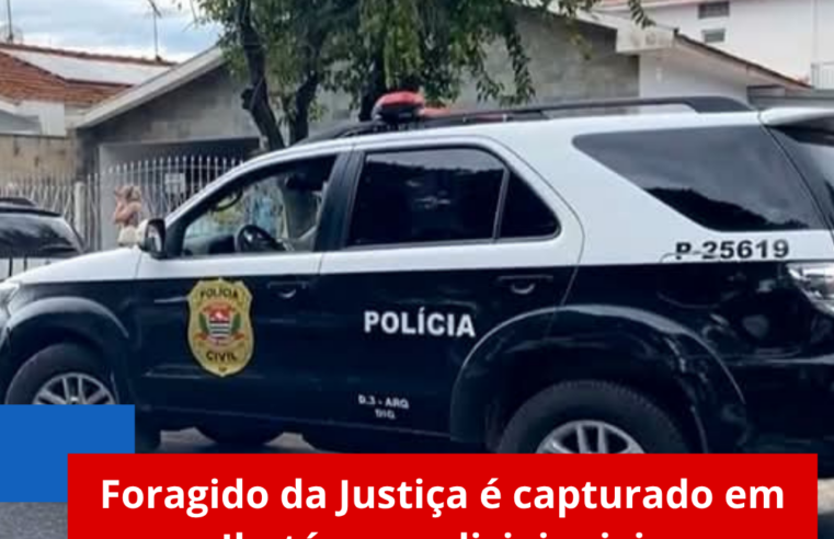 Foragido da Justiça é capturado em Ibaté por policiais civis