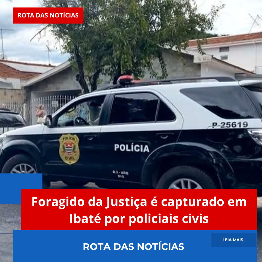 Foragido da Justiça é capturado em Ibaté por policiais civis