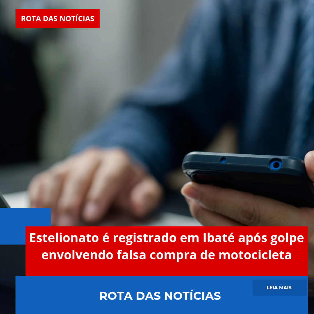 Estelionato é registrado em Ibaté após golpe envolvendo falsa compra de motocicleta