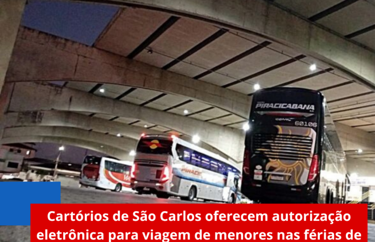 Cartórios de São Carlos oferecem autorização eletrônica para viagem de menores nas férias de julho