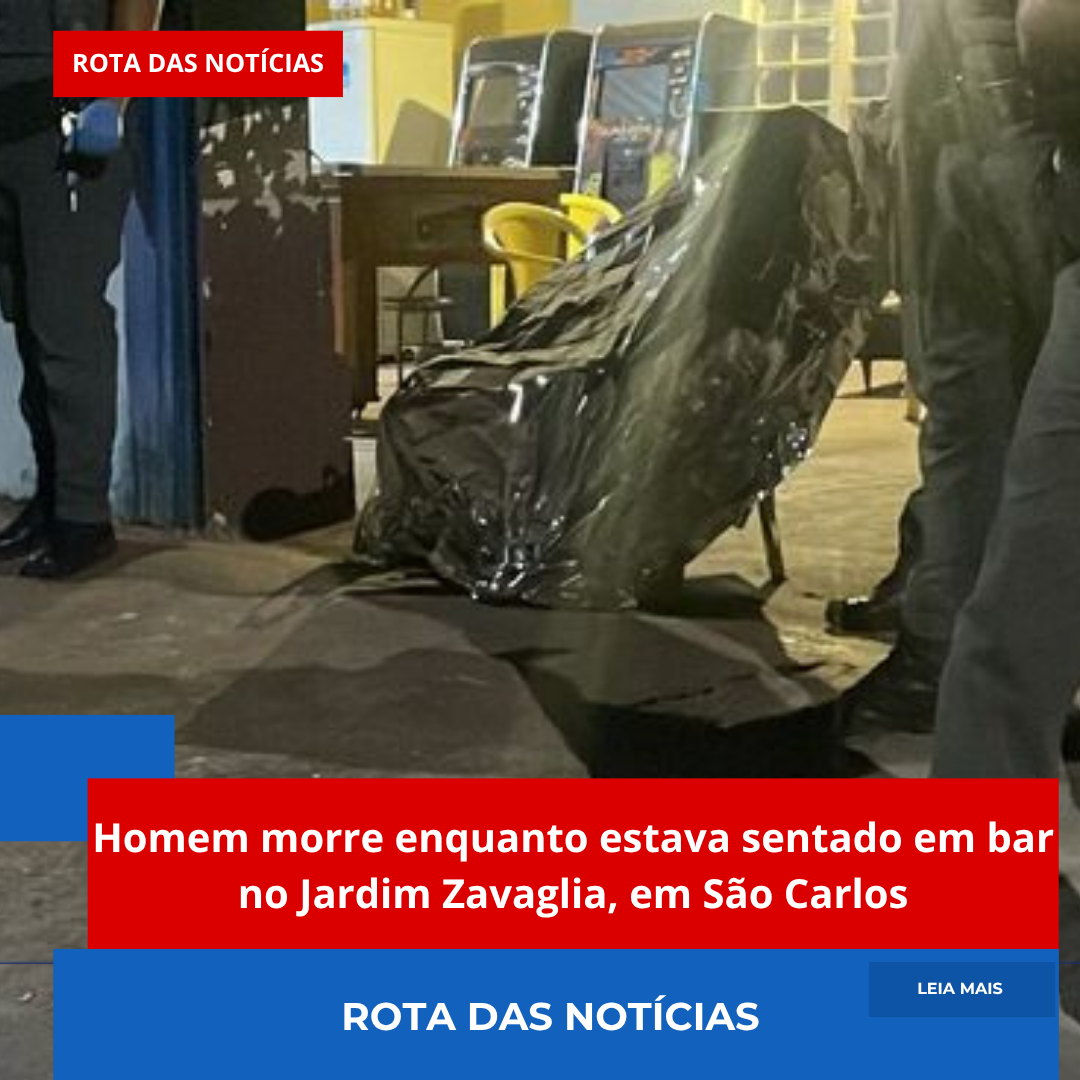Homem morre enquanto estava sentado em bar no Jardim Zavaglia, em São Carlos