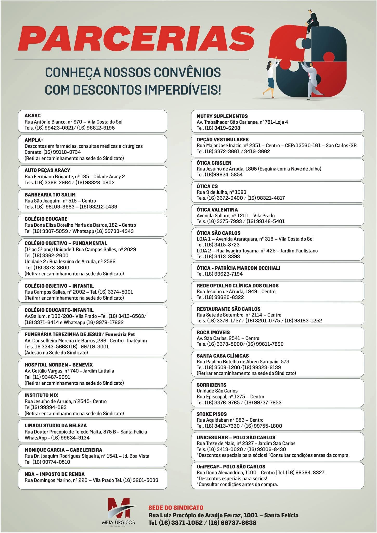 🔵 Conheça os Convênios do Sindicato!