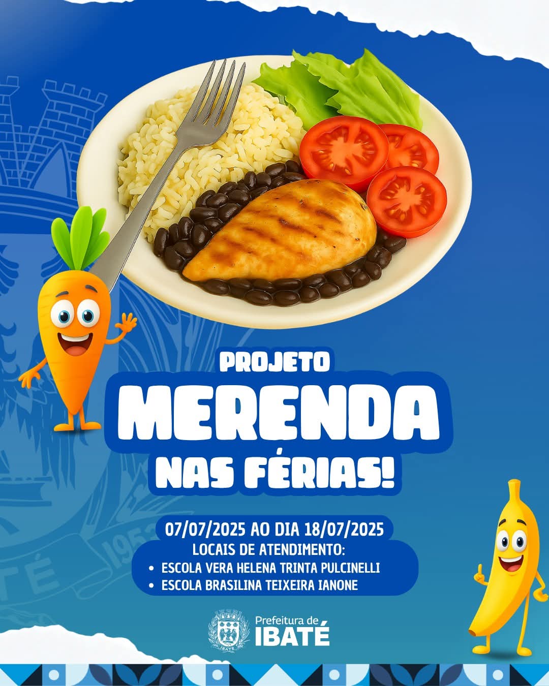 Plantão de férias garante alimentação escolar para alunos da rede municipal de Ibaté