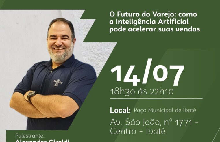 Ibaté recebe curso gratuito sobre o futuro do varejo e inscrições estão nos últimos dias