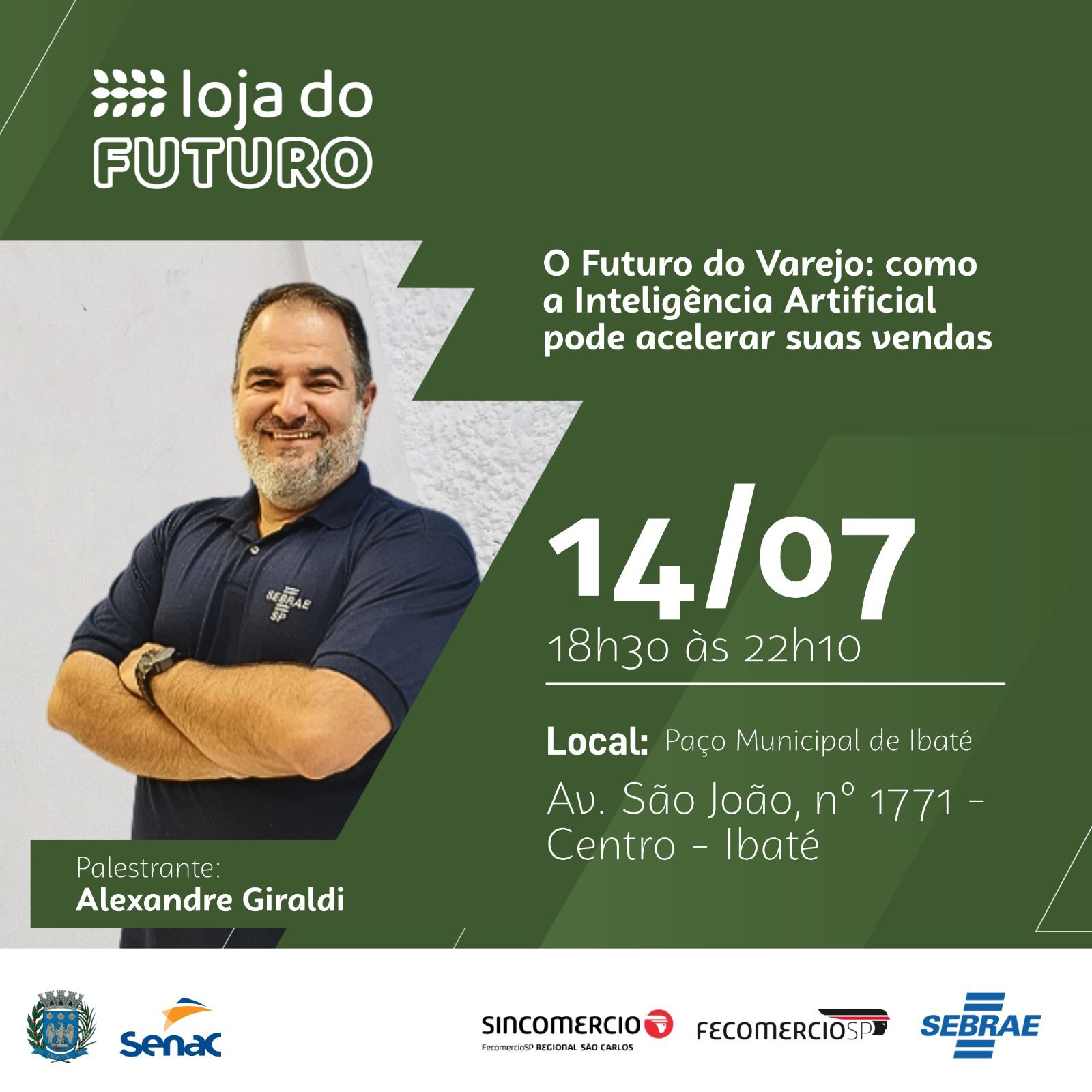 Ibaté recebe curso gratuito sobre o futuro do varejo e inscrições estão nos últimos dias