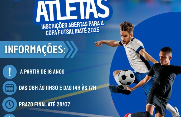 Inscrições para a Copa Futsal de Ibaté 2025 estão abertas