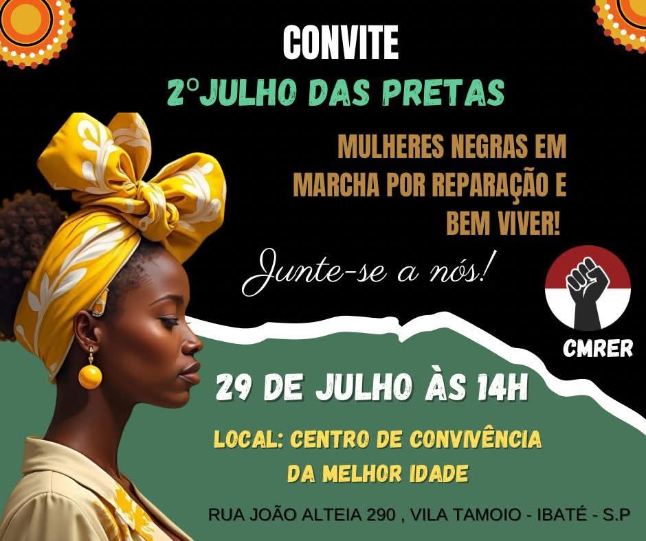 Ibaté promove 2ª edição do “Julho das Pretas” com programação especial voltada às mulheres negras