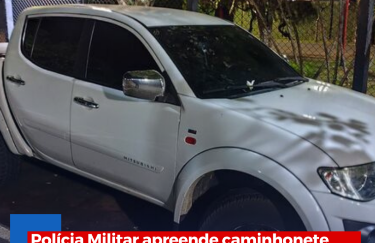 Polícia Militar apreende caminhonete furtada e com sinais de adulteração em Ibaté
