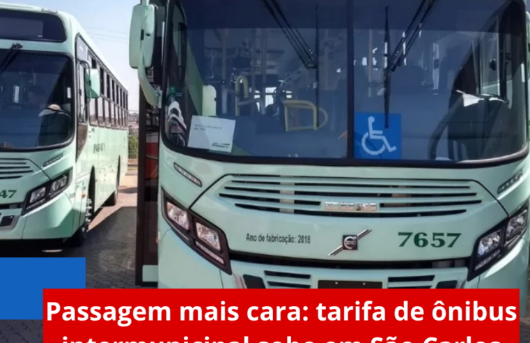 Passagem mais cara: tarifa de ônibus intermunicipal sobe em São Carlos