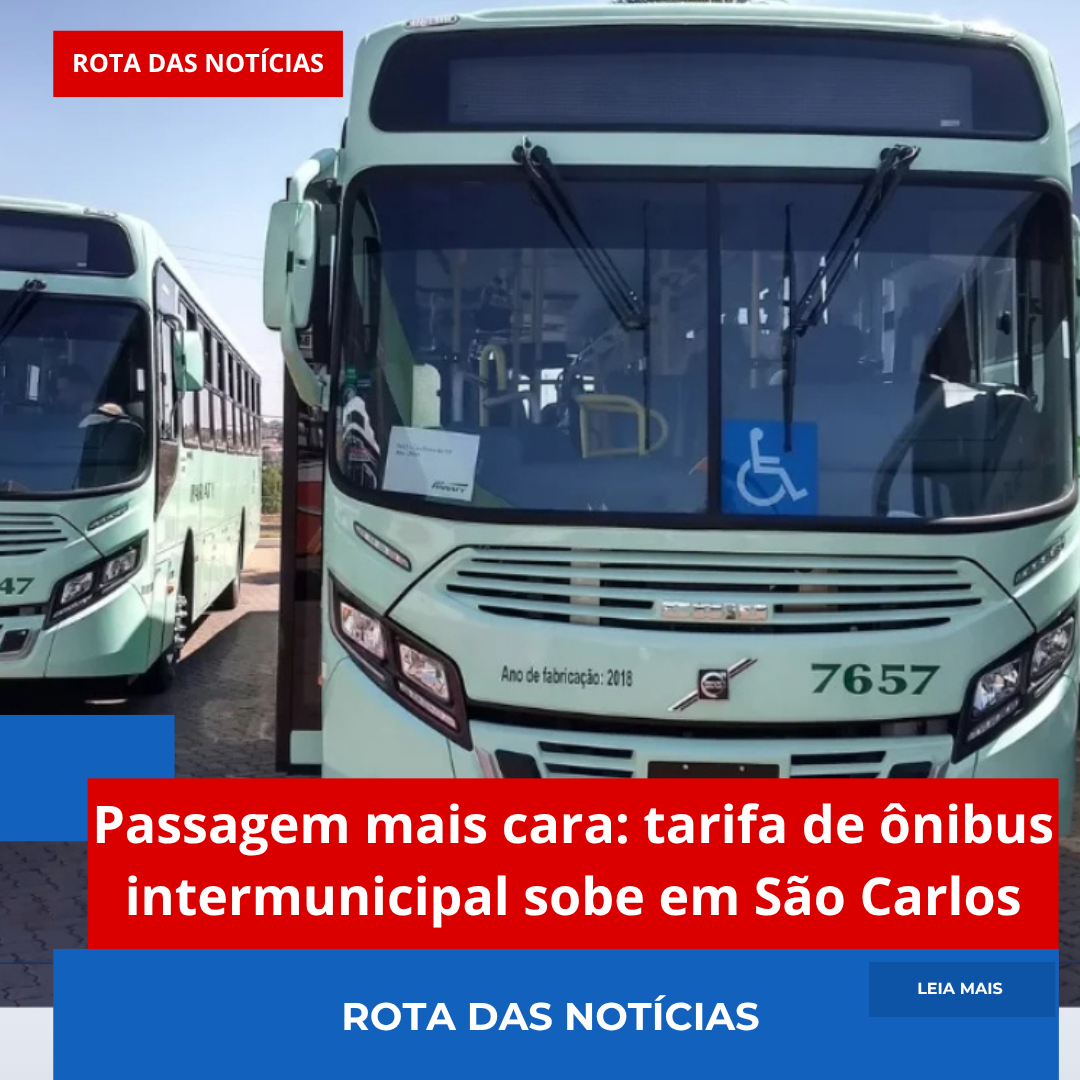 Passagem mais cara: tarifa de ônibus intermunicipal sobe em São Carlos