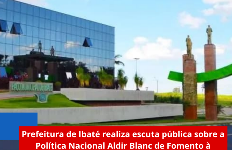 Prefeitura de Ibaté realiza escuta pública sobre a Política Nacional Aldir Blanc de Fomento à Cultura